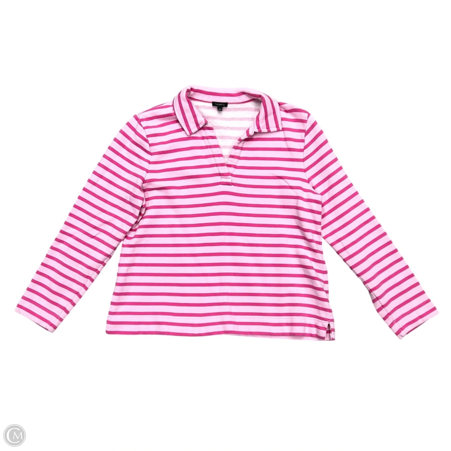 Sweatshirt Collar By Talbots In Pink, Size: L