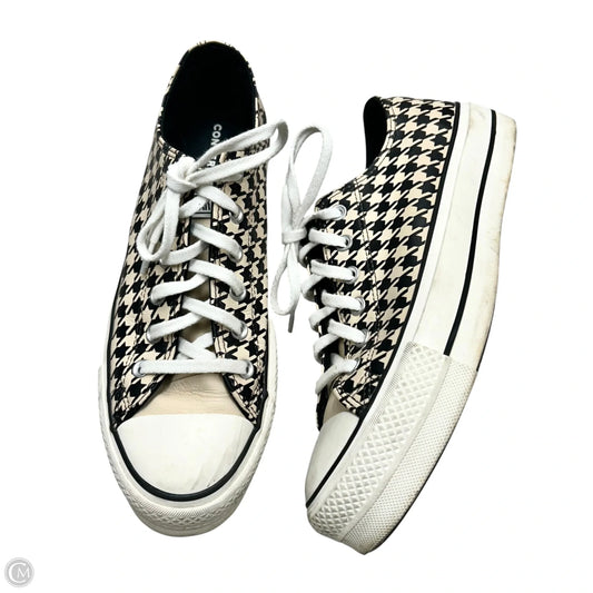 Shoes Sneakers Platform By Converse In Black & Cream, Size: 11