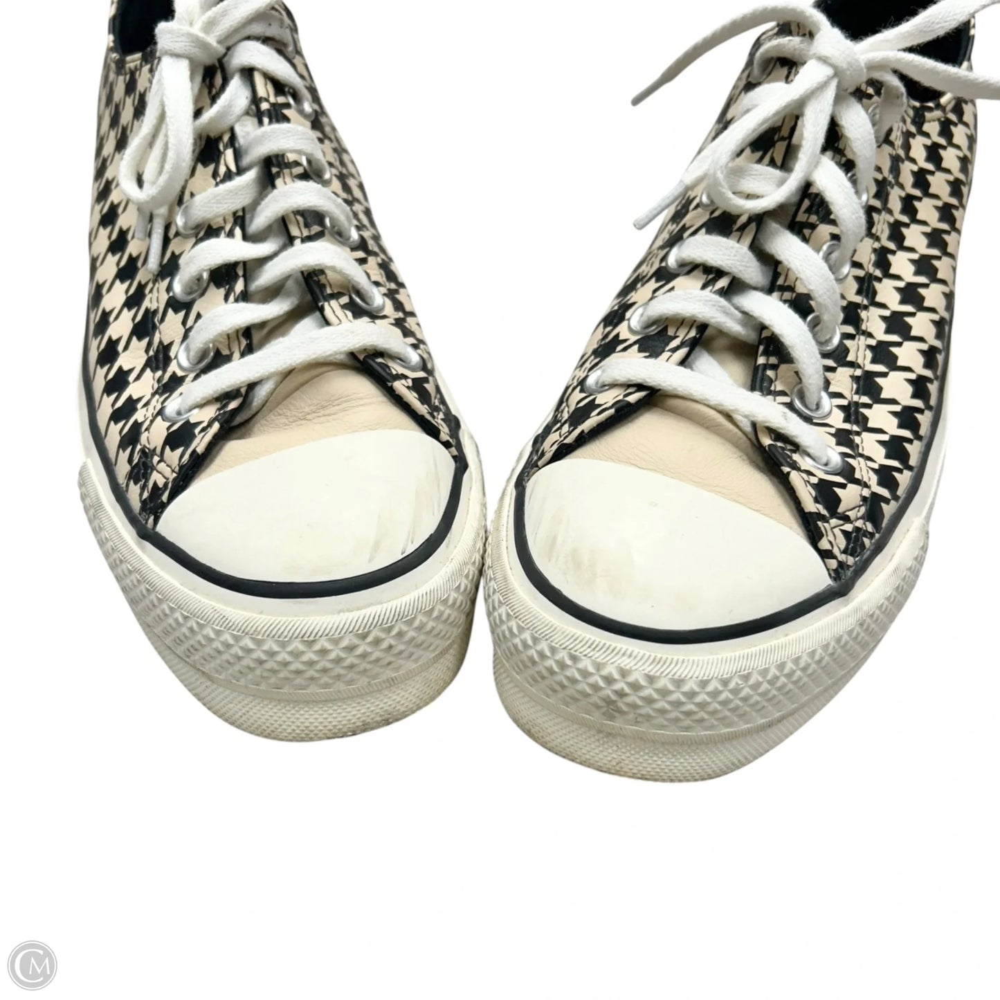 Shoes Sneakers Platform By Converse In Black & Cream, Size: 11