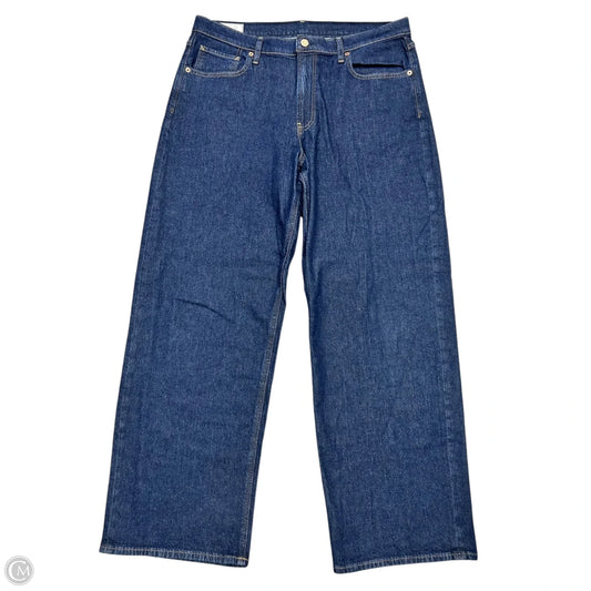 Jeans Wide Leg By Gap In Blue Denim, Size: 12