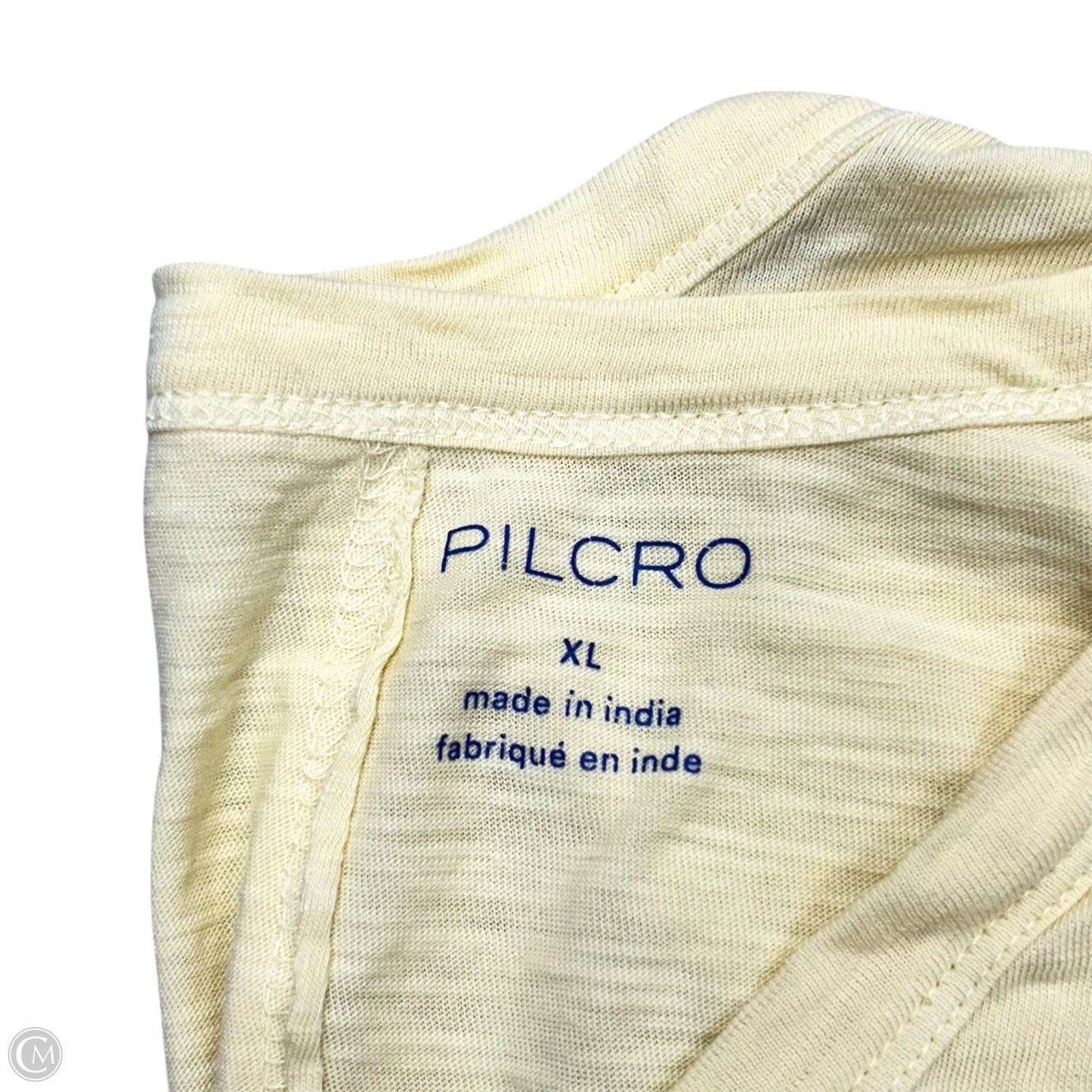 Top Short Sleeve By Pilcro In Yellow, Size: Xl