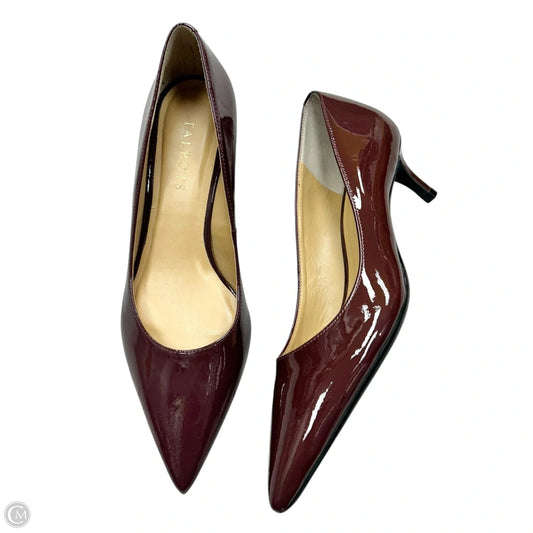 Shoes Heels Kitten By Talbots In Maroon, Size: 8