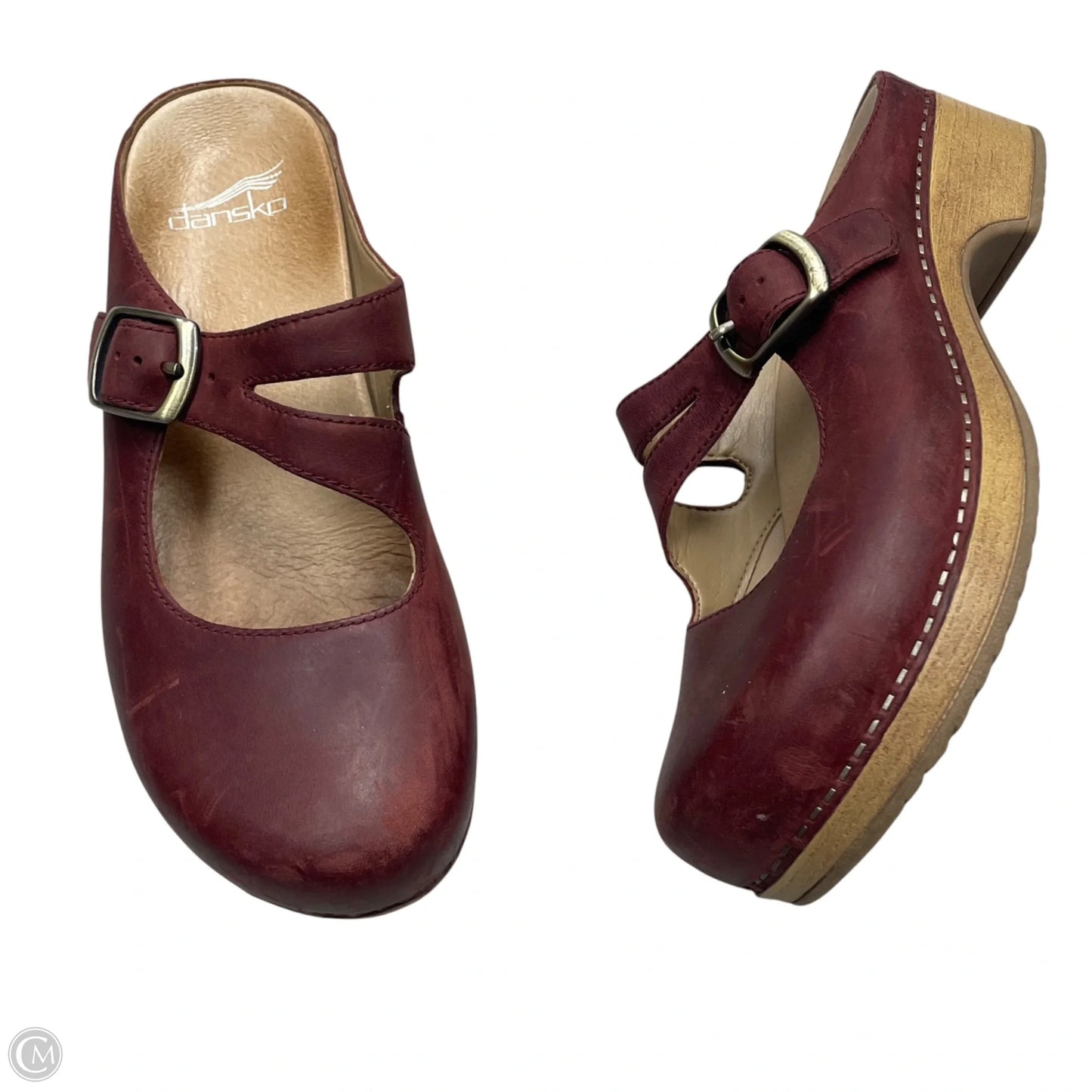 Shoes Heels Block By Dansko In Maroon, Size: 6.5