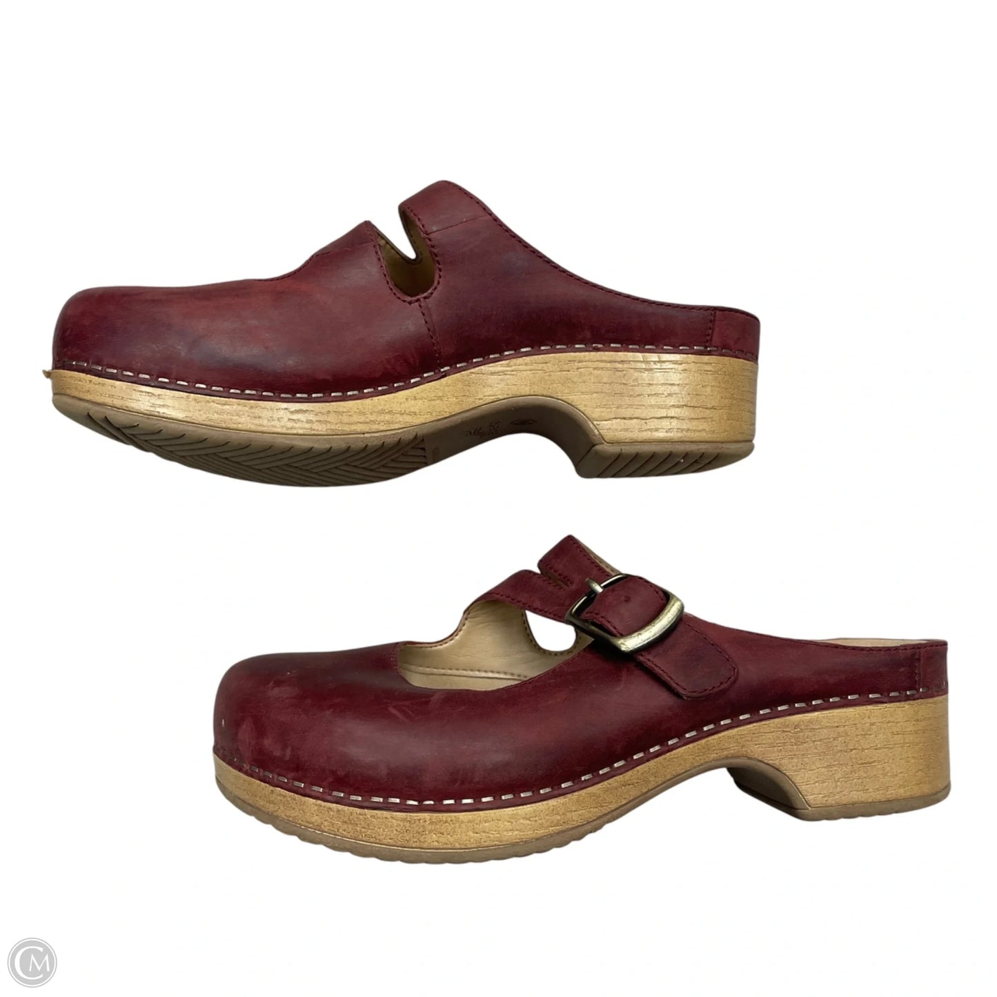 Shoes Heels Block By Dansko In Maroon, Size: 6.5
