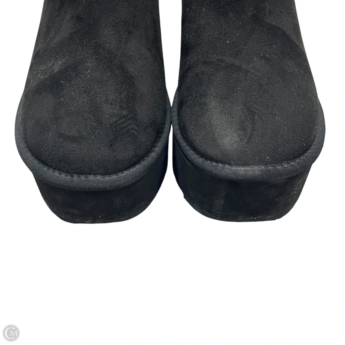 Boots Ankle Flats By Soda In Black, Size: 10