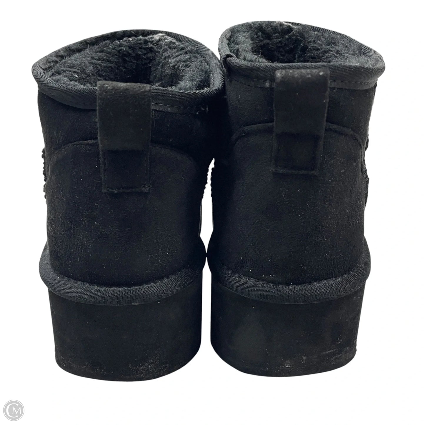 Boots Ankle Flats By Soda In Black, Size: 10