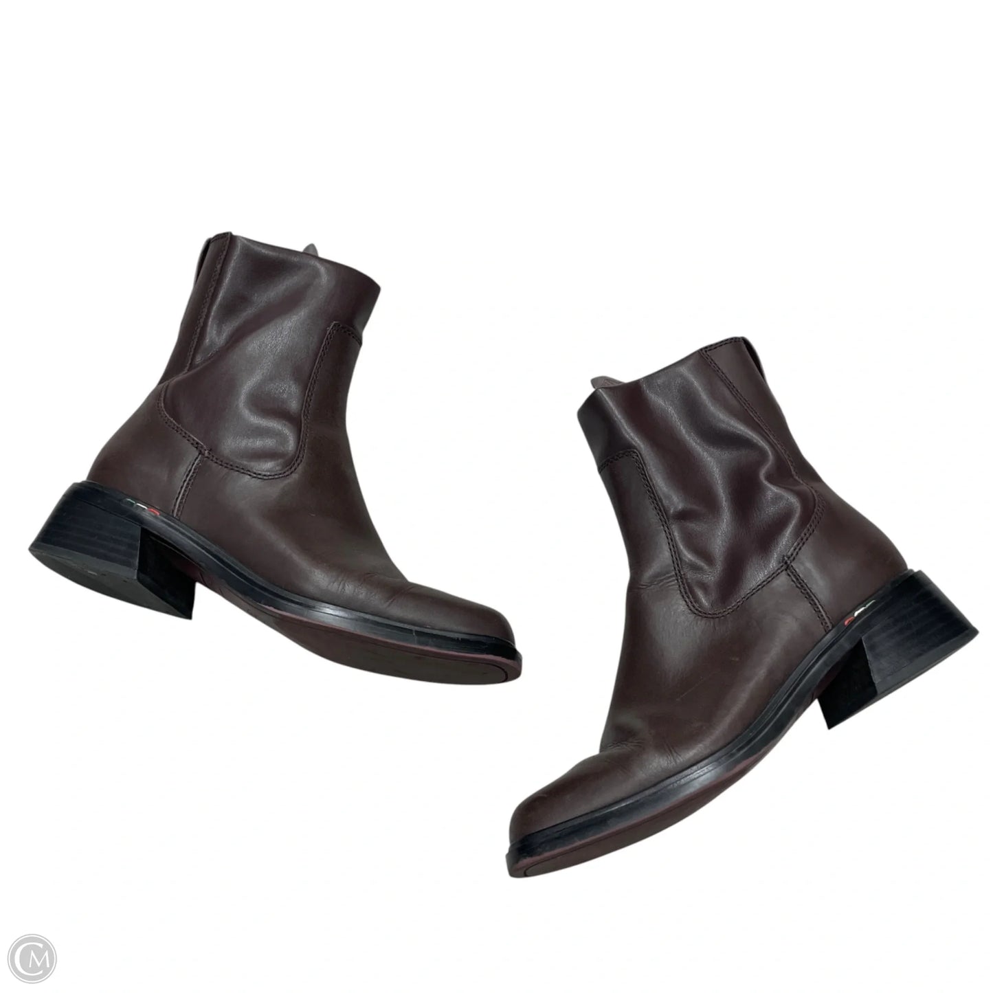 Boots Ankle Heels By Franco Sarto In Brown, Size: 7.5