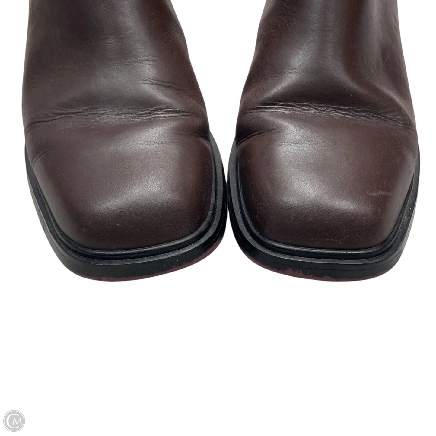 Boots Ankle Heels By Franco Sarto In Brown, Size: 7.5