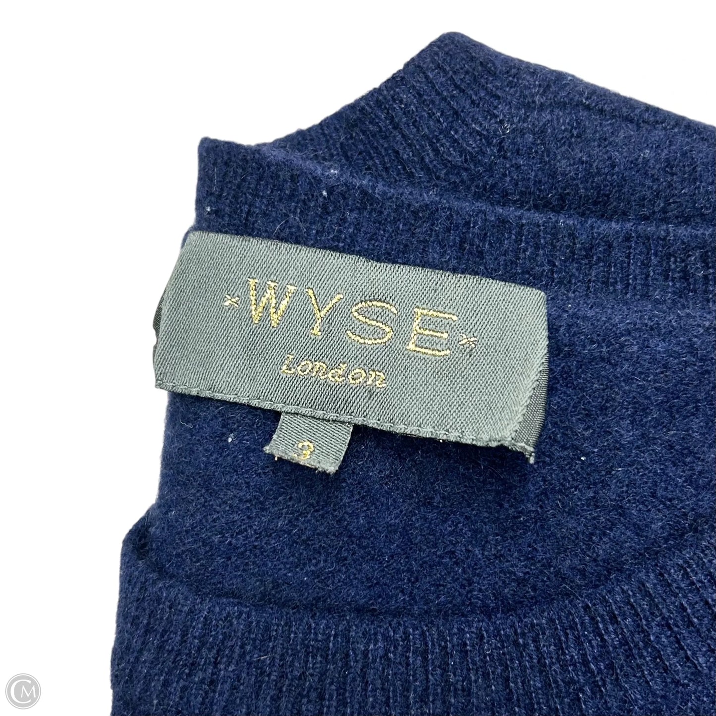 Sweater Cashmere By Wyse In Navy, Size: M