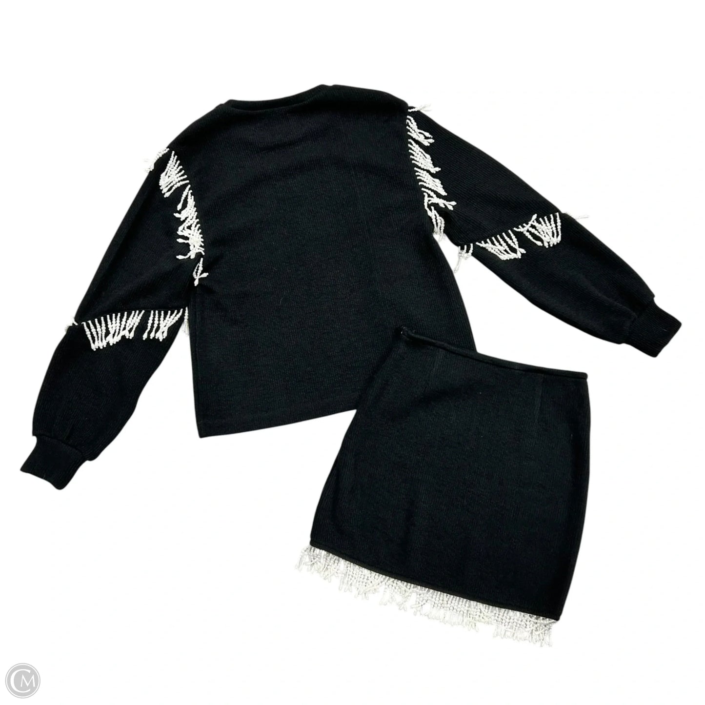 Skirt Set 2pc By Saylor In Black & White, Size: Xs