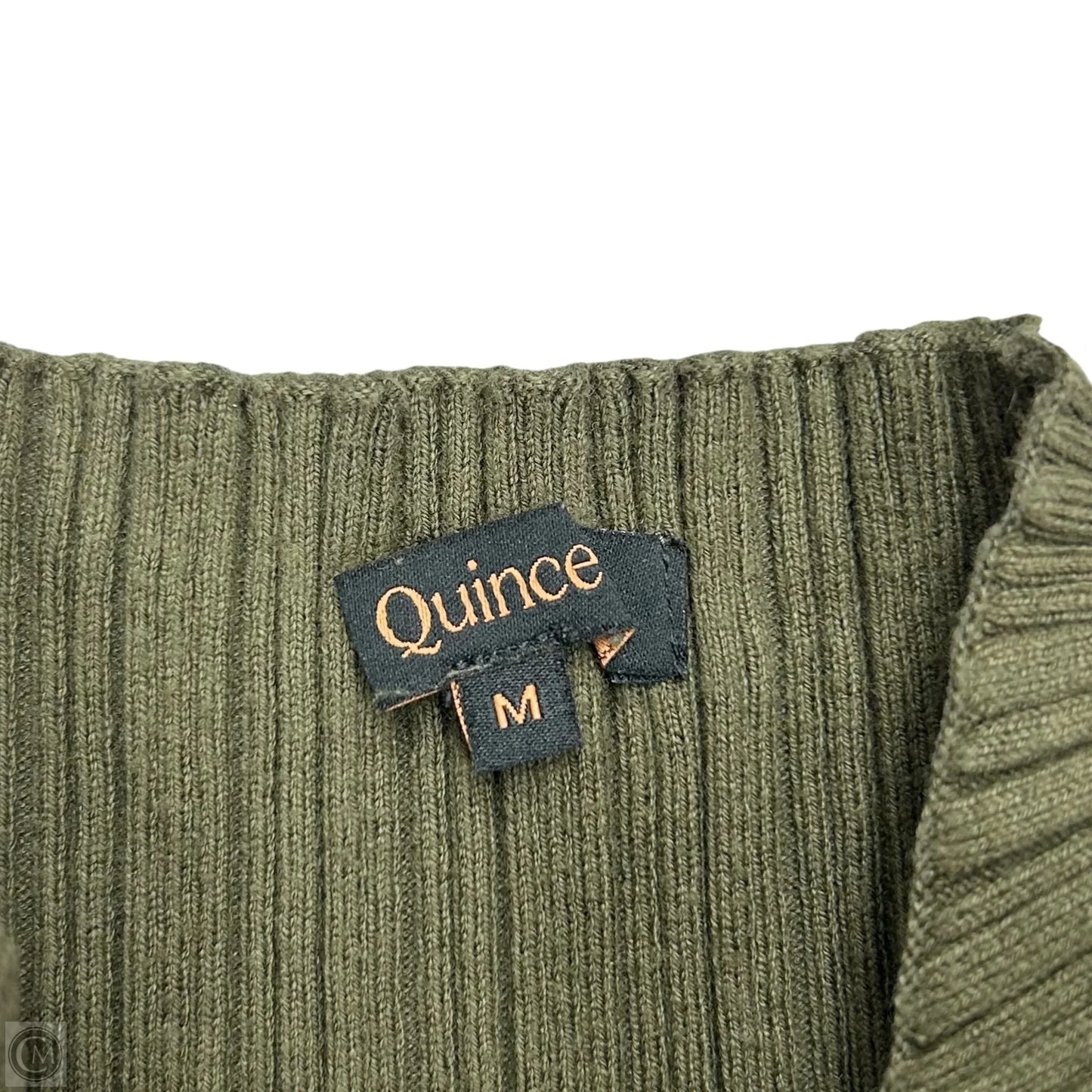 Dress Sweater By Quince In Green, Size: M