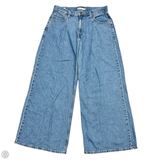 Jeans Wide Leg By Levis In Blue Denim, Size: 10
