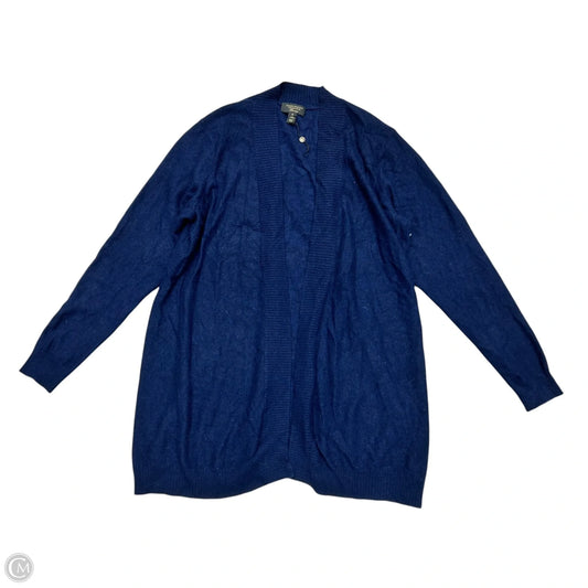 Sweater Cardigan Cashmere By Charter Club In Navy, Size: 1x