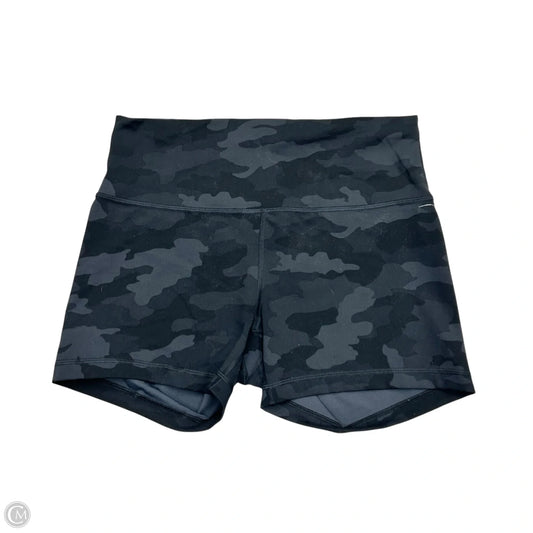 Athletic Shorts By Lululemon In Black & Grey, Size: L