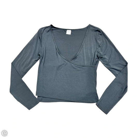 Athletic Top Long Sleeve Crewneck By Athleta In Grey, Size: M