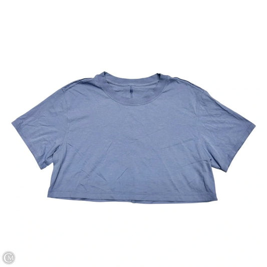Athletic Top Short Sleeve By Lululemon In Blue, Size: S