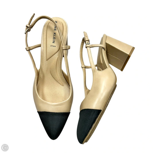 Shoes Heels Block By Anne Klein In Black & Tan, Size: 9.5
