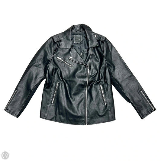 Jacket Moto By Lane Bryant In Black, Size: 2x