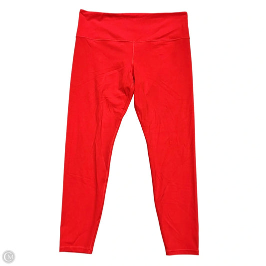 Athletic Leggings By Athleta In Red, Size: Xl