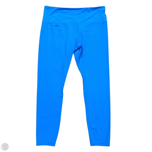Athletic Leggings By Athleta In Blue, Size: Xl