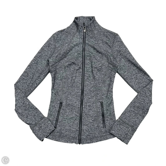 Athletic Jacket By Lululemon In Grey, Size: S
