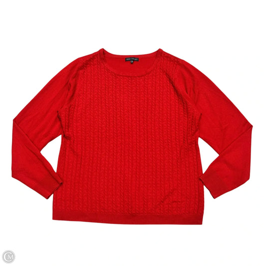 Sweater By Napa Valley In Red, Size: Xl