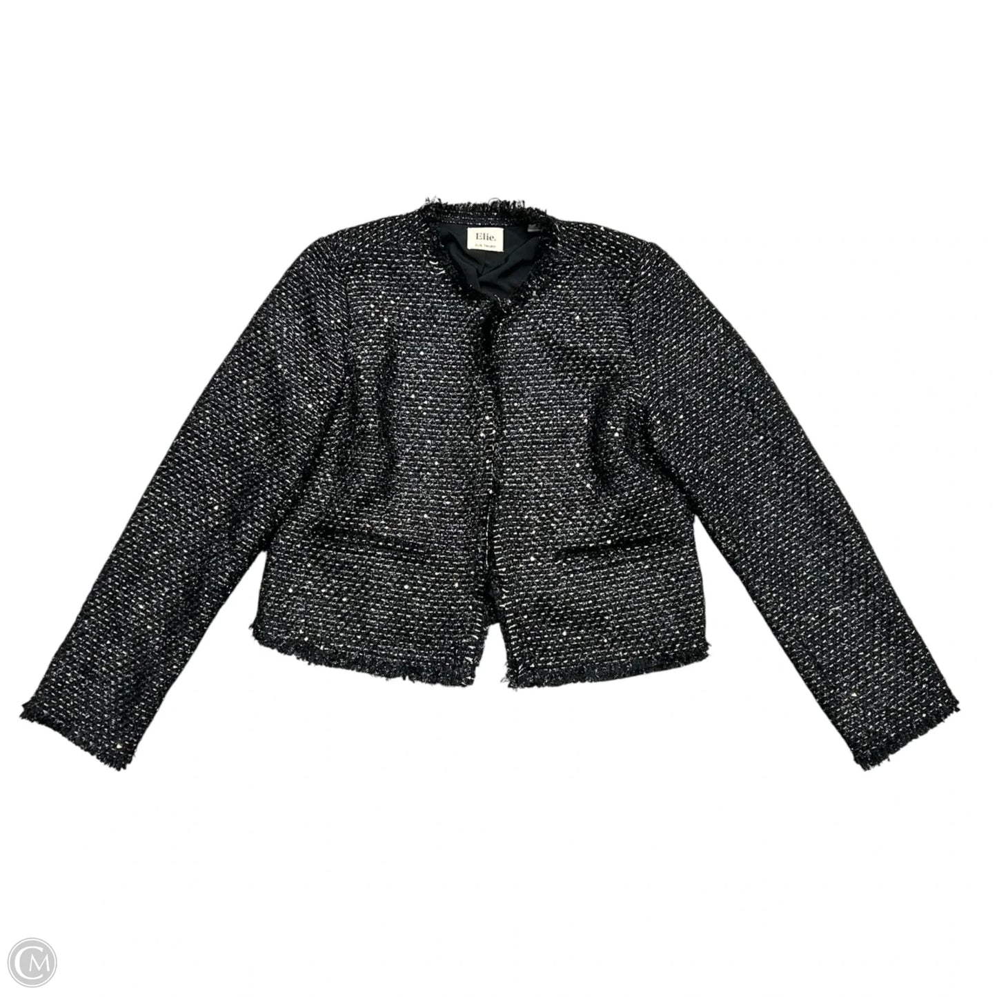Blazer By Elie Tahari In Black & Gold, Size: M