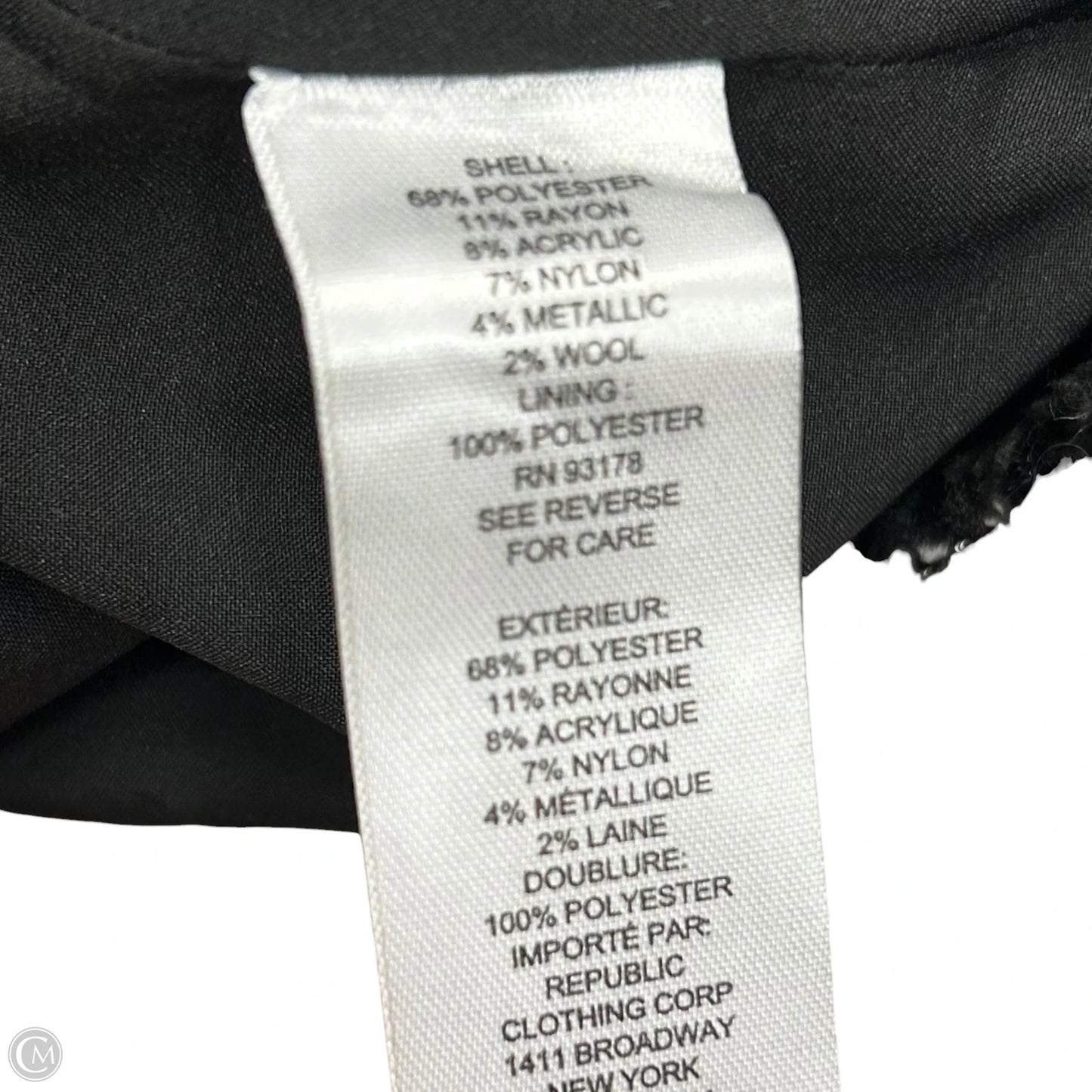 Blazer By Elie Tahari In Black & Gold, Size: M