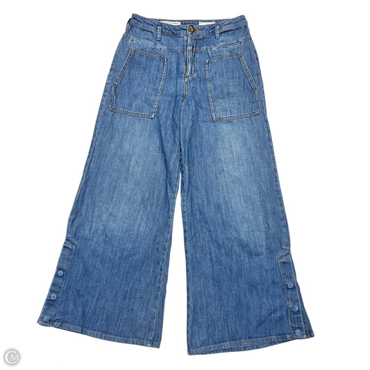 Jeans Wide Leg By Pilcro In Blue Denim, Size: 2