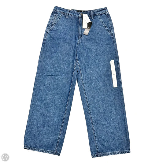 Jeans Straight By Banana Republic In Blue Denim, Size: 6p