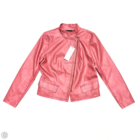 Jacket Moto By Chou Yatou In Pink, Size: L