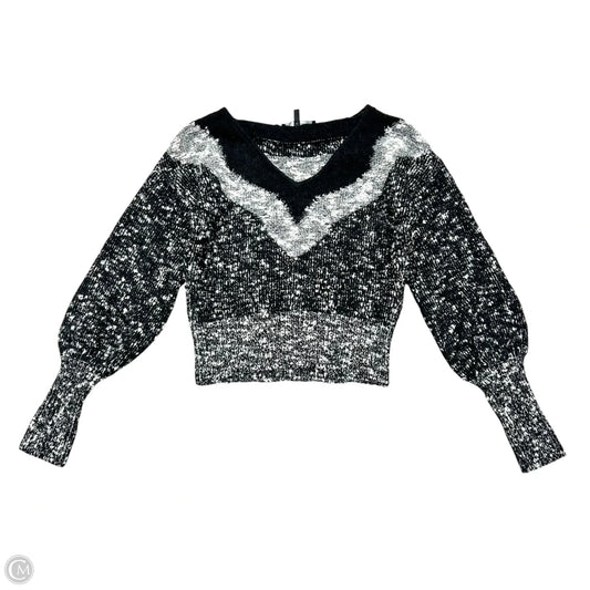 Sweater By White House Black Market In Black & Grey, Size: M