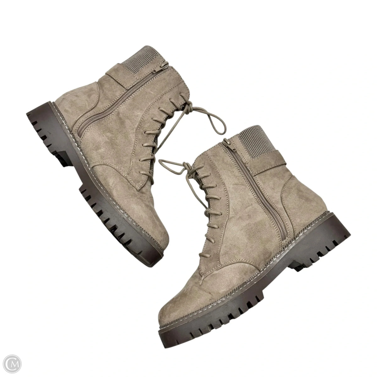 Boots Combat By Primark In Tan, Size: 8