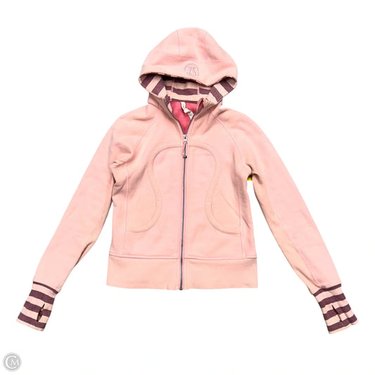 Athletic Jacket By Lululemon In Pink, Size: S