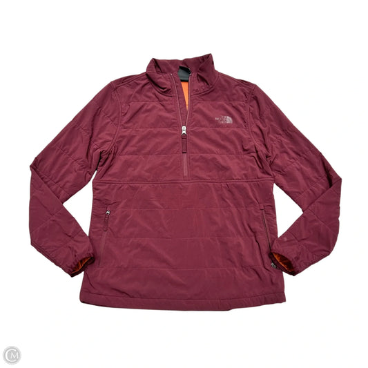 Athletic Jacket By The North Face In Maroon, Size: M