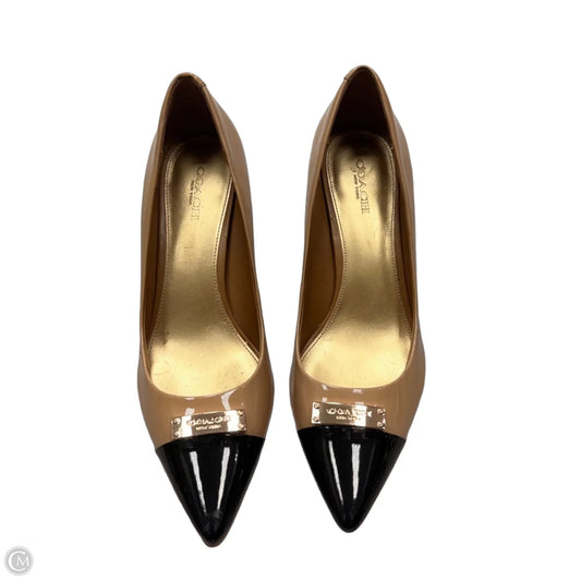 Shoes Designer By Coach In Black & Tan, Size: 8