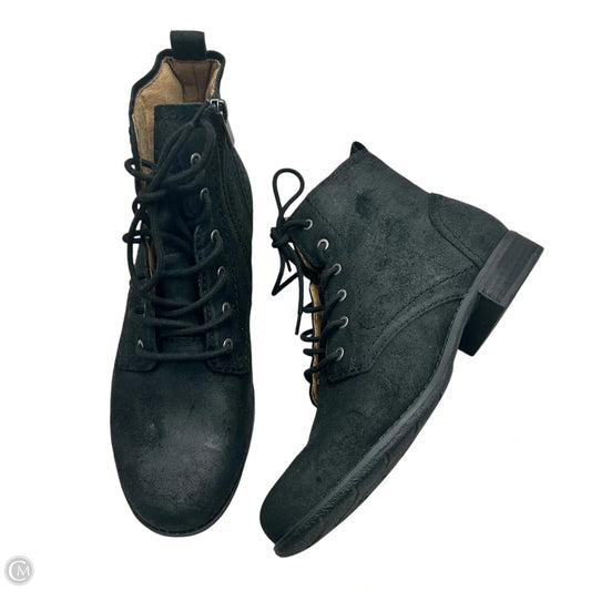 Boots Ankle Flats By Earth In Black, Size: 9.5