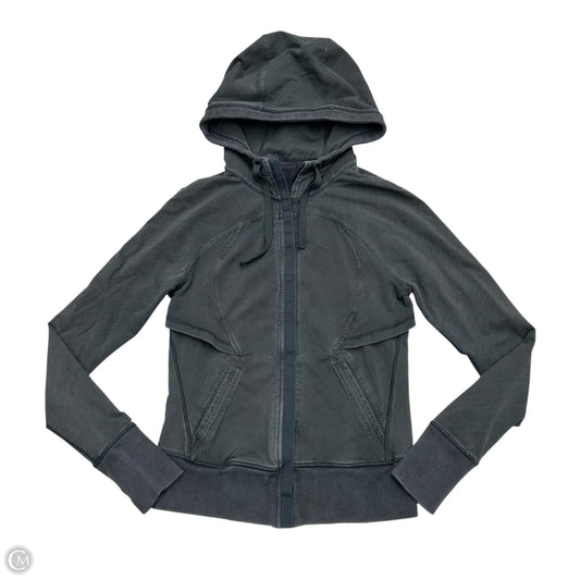 Athletic Jacket By Lululemon In Grey, Size: M