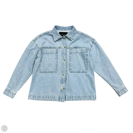 Jacket Denim By Laffair In Blue Denim, Size: S