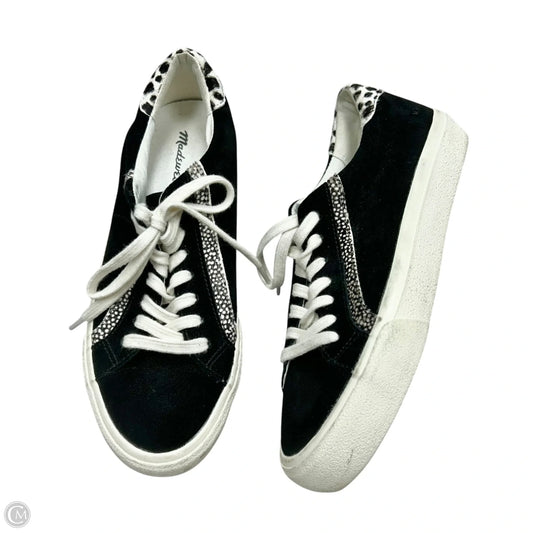 Shoes Sneakers By Madewell In Black & Cream, Size: 7