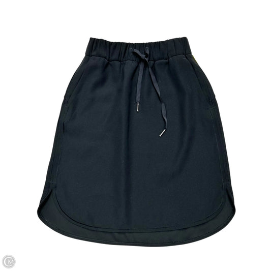 Athletic Skirt By Lululemon In Black, Size: Xs