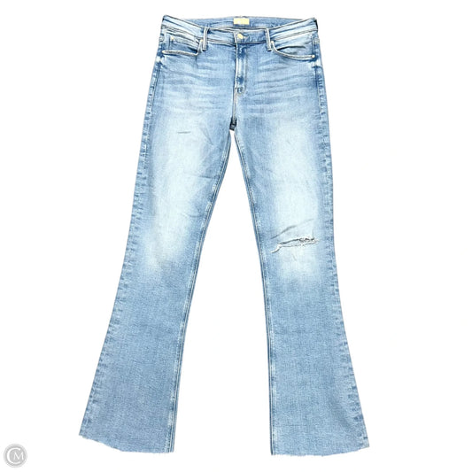 Jeans Straight By Mother In Blue Denim, Size: 12