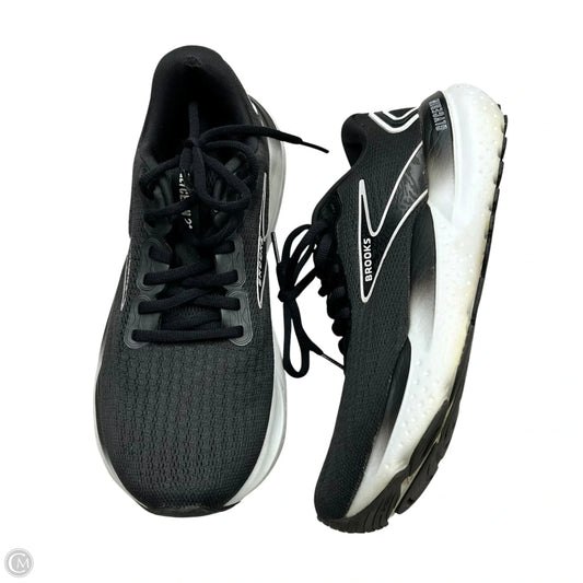 Shoes Athletic By Brooks In Black & White, Size: 7