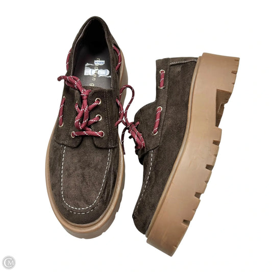 Shoes Heels Platform By Madden Girl In Brown, Size: 9