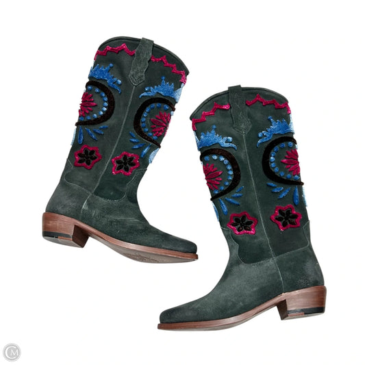Boots Knee Flats By Free People In Grey & Pink, Size: 6.5