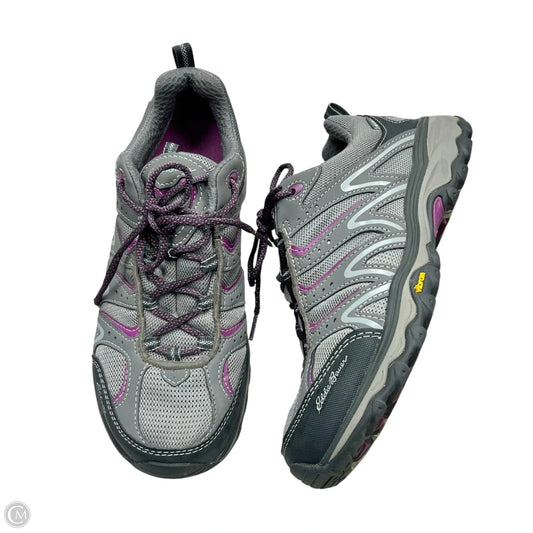 Shoes Athletic By Eddie Bauer In Grey & Purple, Size: 9