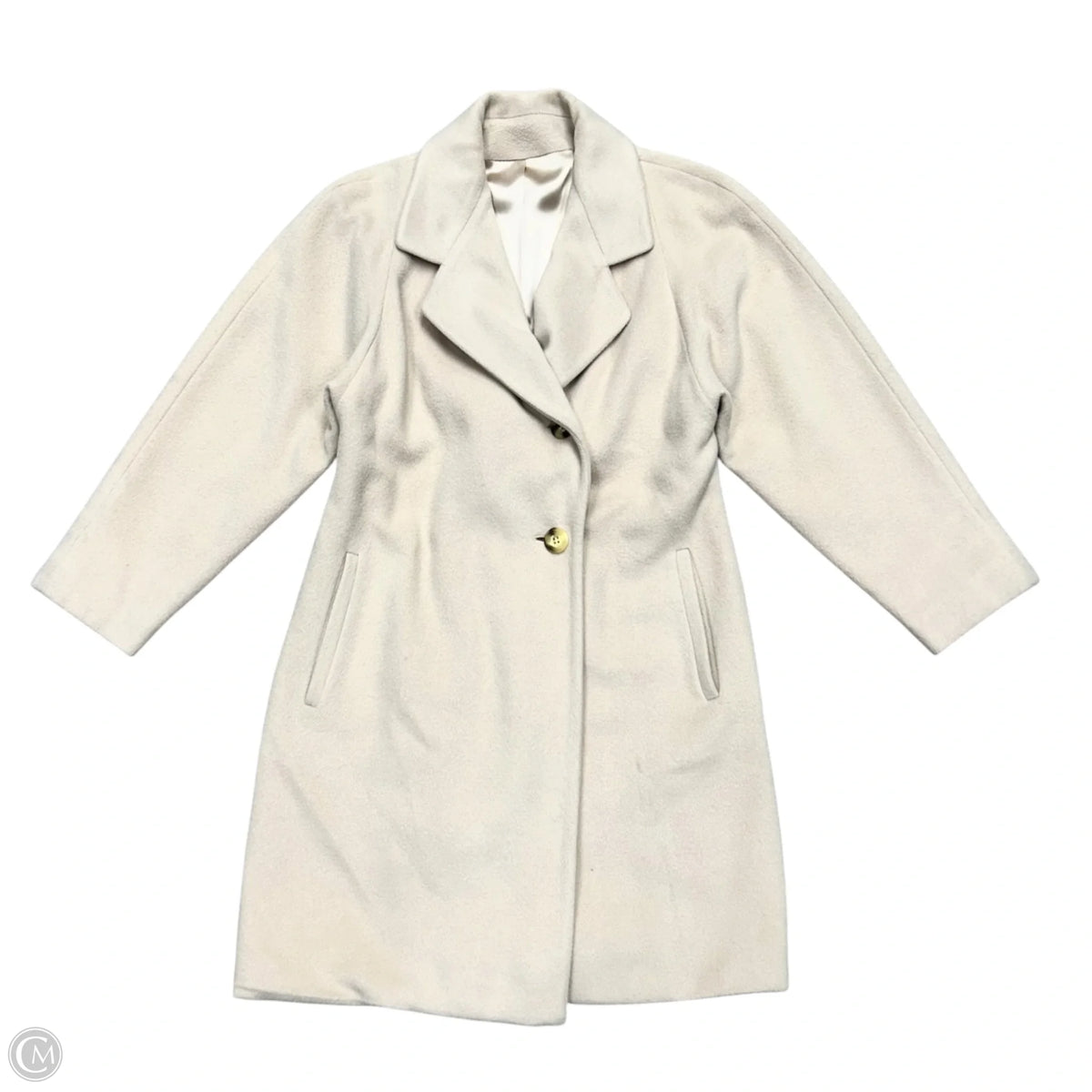 Coat Designer By Neiman Marcus In Cream, Size: S