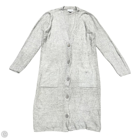 Sweater Cardigan By Barefoot Dreams In Grey, Size: S