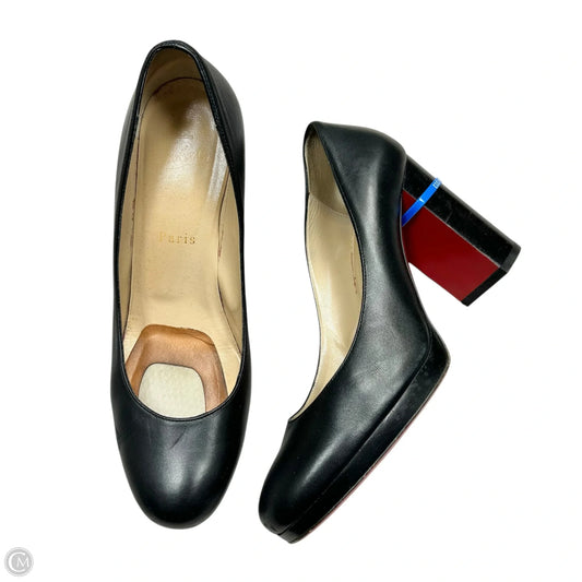 Shoes Luxury Designer By Christian Louboutin In Black, Size: 7