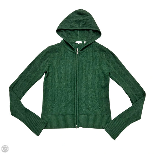 Sweater Cardigan Cashmere By Vince In Green, Size: M